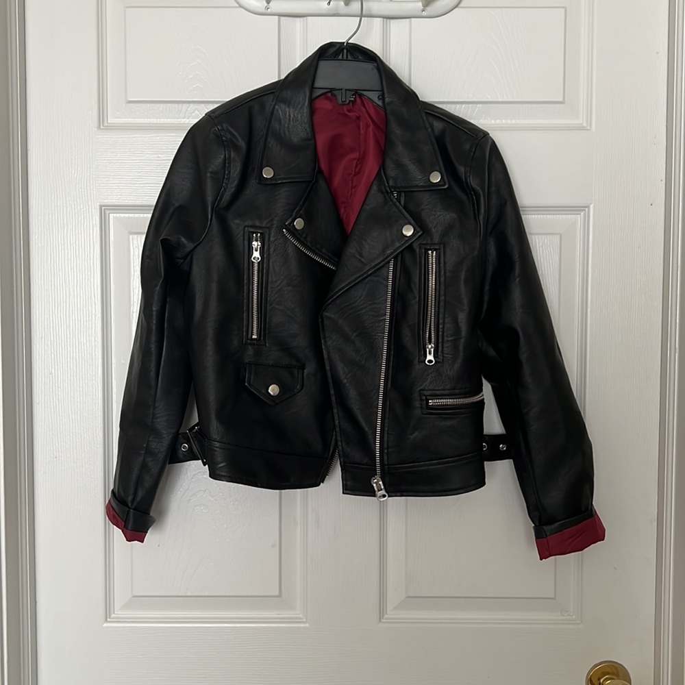 Love Tree | Faux Leather Jacket